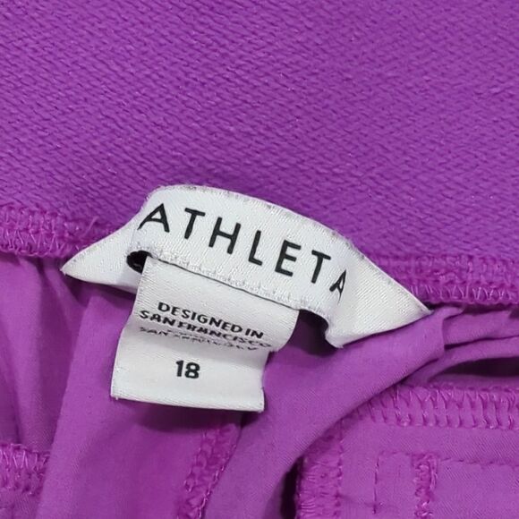 Athleta Pants Womens 18 Purple Vienna Slim Pant Neon - Picture 5 of 11